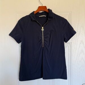 2 for $20 sale: Michael kors navy blue collared Polo shirt w/ gold zipper - PL